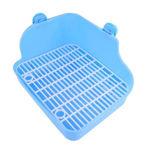 ORFOFE Haustier Toilette Töpfchentrainer für Kleine Tiere Langlebige Kunststoffbox mit Wanddesign für Kaninchen Hamster Frettchen Meerschweinchen Chinchilla Einfache Zufällige Farbe von ORFOFE