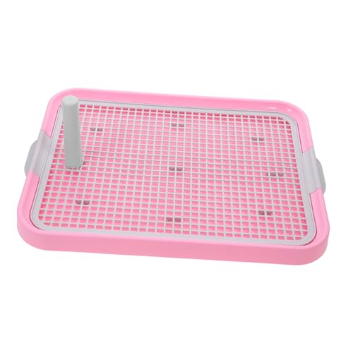 ORFOFE Haustier-Toilette aus Kunststoff, für den Innenbereich, mit hohen Seiten zur Auslaufschutz, langlebig und einfach zu trainieren, für Welpen und Hunde, Rosa ORFOFE Haustier-Toilette aus Kunststoff, für den Innenbereich, mit hohen Seiten zur Auslaufschutz, langlebig und einfach zu trainieren, für Welpen und Hunde, Rosa von ORFOFE