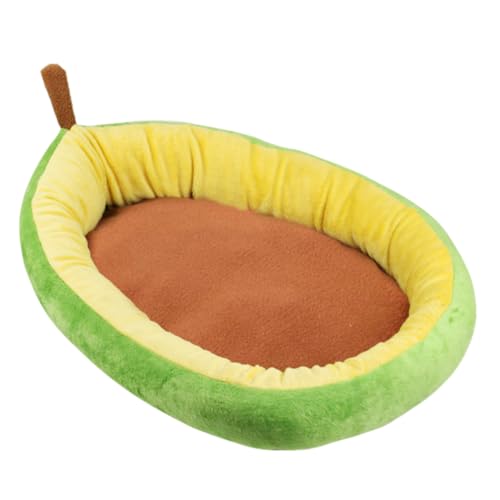 ORFOFE Komfortables Warmdog-Bett weiches Haustier-Hundebett Welpennest Avocado-Form gemütliches Winterbett Plüschkissen ORFOFE Komfortables Warmdog-Bett weiches Haustier-Hundebett Welpennest Avocado-Form gemütliches Winterbett Plüschkissen von ORFOFE