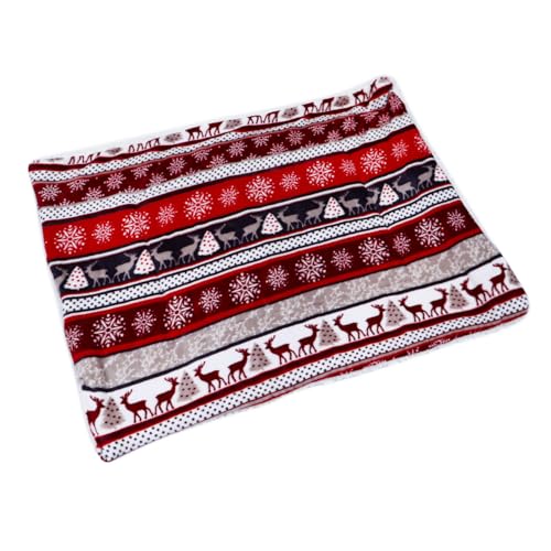 ORFOFE Haustier-schlafmatte Mit Weihnachtsmotiv 3-lagige Dicke Hundedecke Weicher Flanell Tragbar Für Haustiere ORFOFE Haustier-schlafmatte Mit Weihnachtsmotiv 3-lagige Dicke Hundedecke Weicher Flanell Tragbar Für Haustiere von ORFOFE