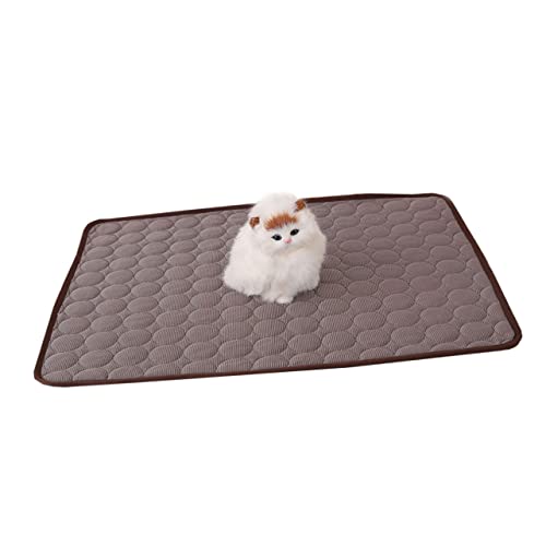 ORFOFE Kühlmatte Für Haustiere Sommerliche Kühlmatte Für Hunde Und Katzen Atmungsaktiv Für Bett Transport Und Zuhause XL Farbe Kaffee ORFOFE Kühlmatte Für Haustiere Sommerliche Kühlmatte Für Hunde Und Katzen Atmungsaktiv Für Bett Transport Und Zuhause XL Farbe Kaffee von ORFOFE