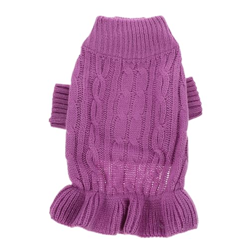 ORFOFE Hochwertiger Haustierpullover mit Rollkragen Weicher Hautfreundlicher Hundepullover für Kleine Hunde und Katzen Wärmende Komfortable Winterkleidung Niedliches Design für von ORFOFE