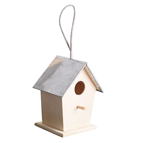 ORFOFE Holz Vogelhaus zum Aufhängen Wetterfestes Garten Nistkasten Stabiles Hängendes Vogelnest für Wildvögel und Natürlicher Schutz für Draußen Robuste Holzbauweise für Garten und von ORFOFE