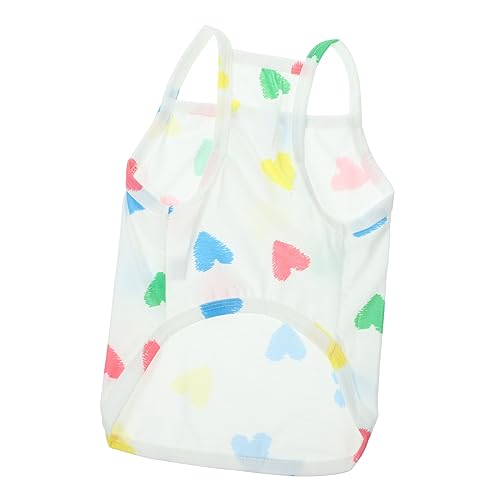 ORFOFE Hund Welpenshirt Hunde Tanktop Kleid für Tiere Sommer Hundeoutfits Sommerkleidung Hunde für Welpen Welpen Shirt Haustierkostüm Hundeweste Frühling und Sommer von ORFOFE