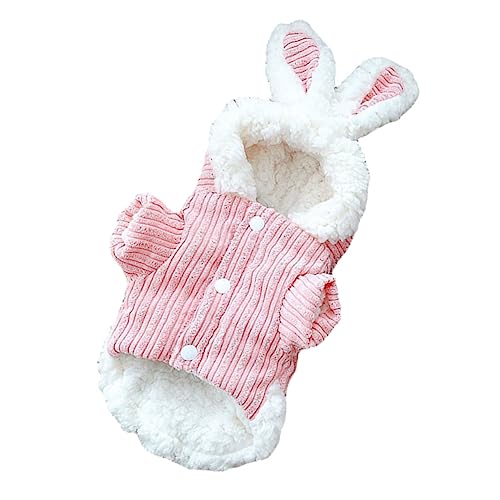 ORFOFE Dog Hoodie Für Hunde Warm Und Gemütlich Für Herbst Und Winter Kuscheliger Hundemantel Im Süßen Bunny-Design Für Kleine Und Mittelgroße Haustiere von ORFOFE