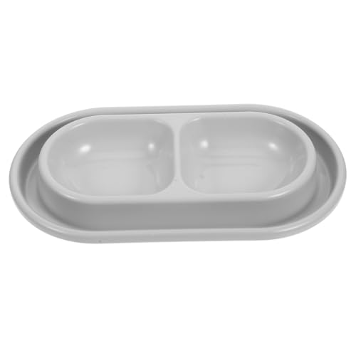 ORFOFE Hundefutternäpfe Ameisenfester Katzennapf Wassernapf Und Futternapf Set Für Kleine Bis Große Haustiere Graues Design Hygienisch Und Platzsparend von ORFOFE