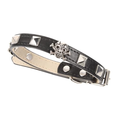 ORFOFE Halloween Haustierhalsband Aus Strapazierfähigem Verstellbares Cat Collar Mit Schädel-Design Für Hunde Und Katzen Für Halloween-Partys Und Festliche Anlässe von ORFOFE