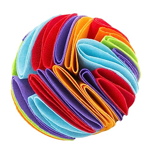 ORFOFE Hundeschnüffelball Hundespielzeug Zur Bereicherung Leckerli-Ball Für Hunde Puzzle-Spielzeug Für Welpen Aktivitätsspielzeug Für Welpen Spielzeug Zum Füttern Von Haustieren Filzstoff ORFOFE Hundeschnüffelball Hundespielzeug Zur Bereicherung Leckerli-Ball Für Hunde Puzzle-Spielzeug Für Welpen Aktivitätsspielzeug Für Welpen Spielzeug Zum Füttern Von Haustieren Filzstoff von ORFOFE