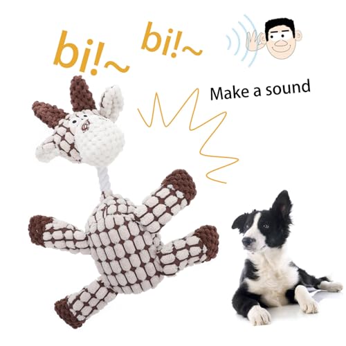 ORFOFE Hundespielzeug Kauspielzeug aus Plüschigem Verschleißfestem Material mit Quietschfunktion Robust und Beißfest Interaktives Molar in Niedlicher Eselform Langlebig und Farbbrillant von ORFOFE