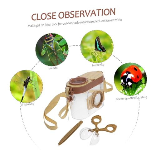ORFOFE Insekten Beobachtungsset mit Pinzette und Lupe Tragbarer Natur Forscher Kasten aus Abs Sicher für Insekten für Outdoor Abenteuer und Wissenschaftliche Neugier ORFOFE Insekten Beobachtungsset mit Pinzette und Lupe Tragbarer Natur Forscher Kasten aus Abs Sicher für Insekten für Outdoor Abenteuer und Wissenschaftliche Neugier von ORFOFE