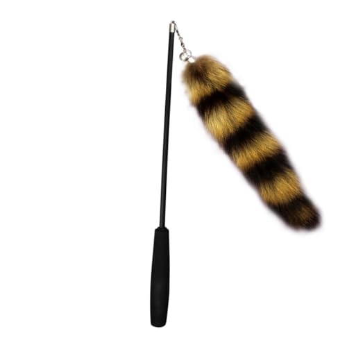 ORFOFE Interaktives Katzenspielzeug mit Teleskopfunktion Leichtes Kätzchenspielzeug zum Jagen und Fördert Jagdinstinkt und Aktivität für Hauskatzen Inkl Ersatzkopf Langlebig und von ORFOFE
