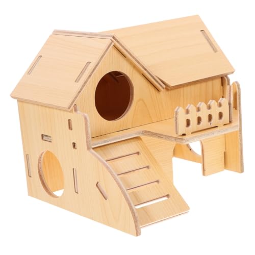 ORFOFE Hamsterhäuser und Verstecke Rattenversteck aus Holz für Zwerghamster Verschleißfestes Material ORFOFE Hamsterhäuser und Verstecke Rattenversteck aus Holz für Zwerghamster Verschleißfestes Material von ORFOFE