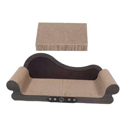 ORFOFE Katzenkratzbrett Sofa Karton Katzenkratzbrett Kätzchenkratzbrett Katzenkratzsofaschutz Kartonkratzbrett Katzenspielzeug Katzenliege von ORFOFE