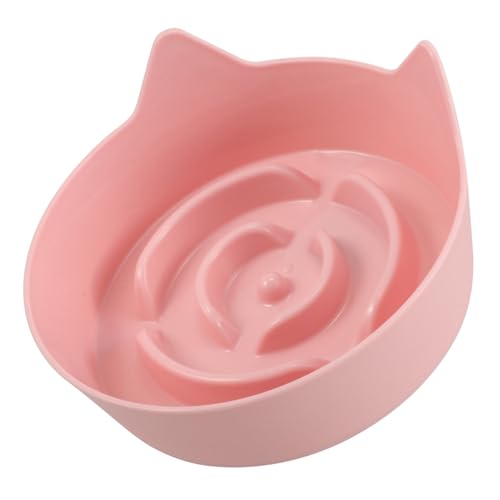 ORFOFE Katzenschalen Plastikfuttergerichte Flache Gerichte Kätzchen Wasserschalen Für Innenkatzen Trocken Nasse Lebensmittel Kleine Hund Fütterung Trinkdarstellungen von ORFOFE