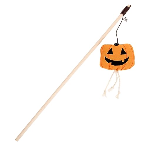 ORFOFE Halloween Katzen Teaser Mit Glocke Interaktives Spielzeug Für Katzen Süßer Kürbis-Design Fördert Und Bindung Für Und Training ORFOFE Halloween Katzen Teaser Mit Glocke Interaktives Spielzeug Für Katzen Süßer Kürbis-Design Fördert Und Bindung Für Und Training von ORFOFE