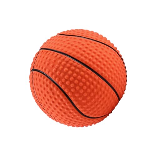 ORFOFE Kauspielzeug Für Hunde Langlebigem Latex Mit Geräuschfunktion Basketball-Design Für Aktives Und Zahnpflege Für Kleine Und Mittelgroße Hunde ORFOFE Kauspielzeug Für Hunde Langlebigem Latex Mit Geräuschfunktion Basketball-Design Für Aktives Und Zahnpflege Für Kleine Und Mittelgroße Hunde von ORFOFE