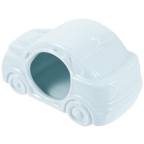 ORFOFE Keramisches Hamsterhaus Im Auto-Design Kühlendes Nest Für Kleine Haustiere Langlebig Und Leicht Zu Reinigen Für Schlaf Und Spiel Geeignet Für Zwerghamster Und Chinchillas von ORFOFE