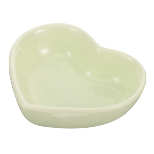 ORFOFE Keramik Haustierschale Herzform Futter Wassernapf für Hamster Kaninchen Meerschweinchen rutschfest Kippsicher Pflegeleicht Geeignet für Trockenfutter Grüner Napf ORFOFE Keramik Haustierschale Herzform Futter Wassernapf für Hamster Kaninchen Meerschweinchen rutschfest Kippsicher Pflegeleicht Geeignet für Trockenfutter Grüner Napf von ORFOFE