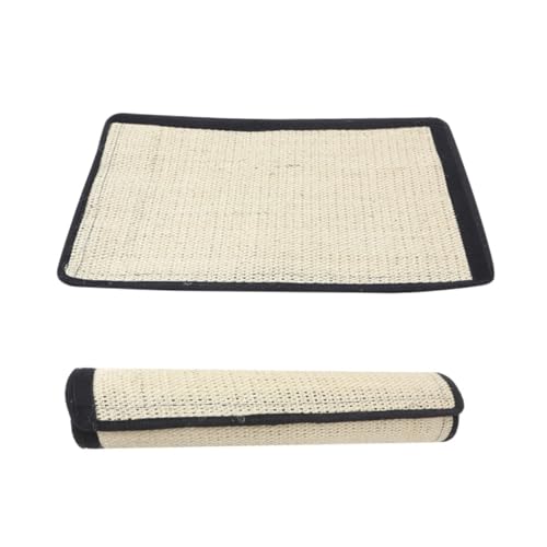 ORFOFE Kleine Sisal kratzmatte für Katzen Langlebiges Kratzspielzeug Tragbare Kratzunterlage Schützt Möbel für Wohnungskatzen und Sofas von ORFOFE