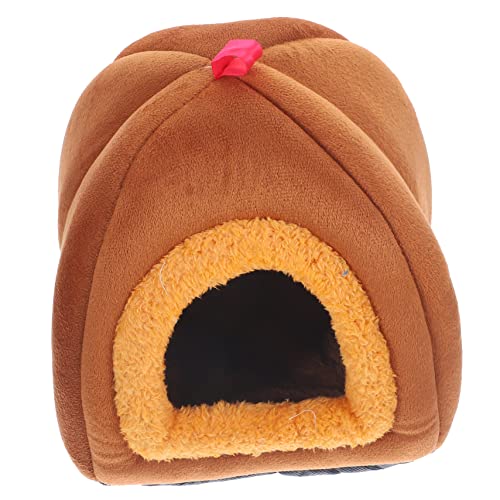 ORFOFE Kleines Haustier Nest aus Warmem Material Komfortables Schlafhaus für Hamster und Meerschweinchen zu Reinigen Leuchtende Rückzugsort für Kleine von ORFOFE