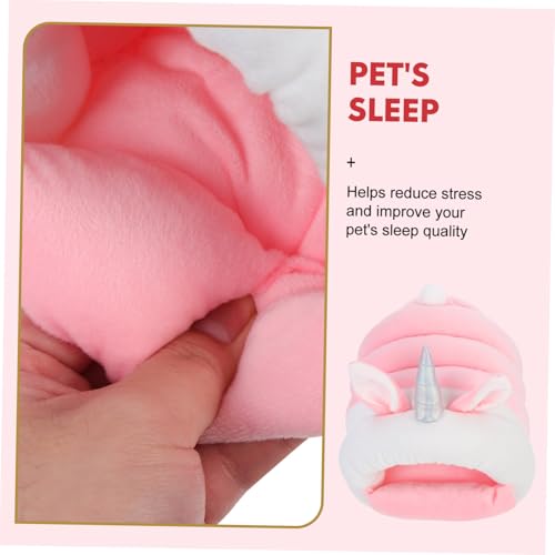 ORFOFE Kleintier Kuschelnest Warmes Hamster Schlafhöhle Weiches Nest Meerschweinchen Rückzugsort Einhorn Gemütliches Haustierbett Für Kleine Nager ORFOFE Kleintier Kuschelnest Warmes Hamster Schlafhöhle Weiches Nest Meerschweinchen Rückzugsort Einhorn Gemütliches Haustierbett Für Kleine Nager von ORFOFE