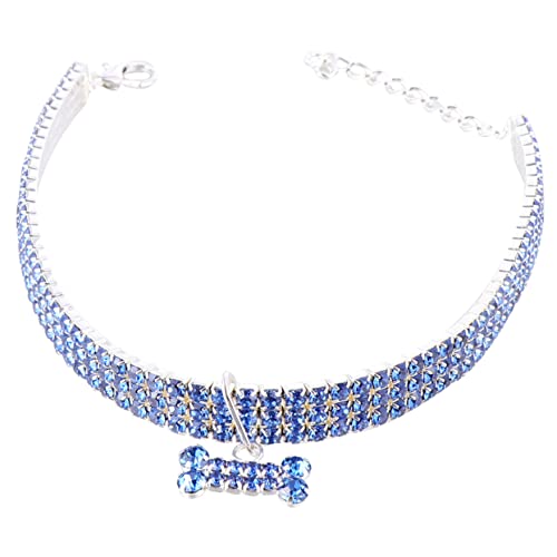 ORFOFE Haustierhalsband Kristall-hundehalsband Für Haustiere Verstellbare Schnallenkette (größe) von ORFOFE