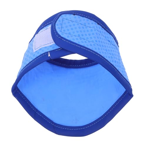 ORFOFE Kühlendes Hundehalstuch Verstellbar Atmungsaktiv Sommer Pet Collar für Kleine Hunde Blau S Kühlendes Bandana Halsband für Hunde Komfortables Leichtes und Modisches Hundezubehör von ORFOFE