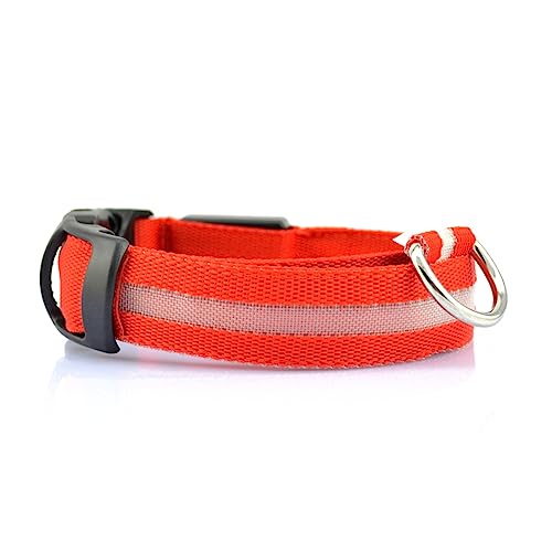 ORFOFE Beleuchtetes Hundehalsband Blinkendes -Halsband Mit Nachtsicht Kreisförmiges Design Haustierhalsband 7 Größe S Für Ihr Haustier von ORFOFE