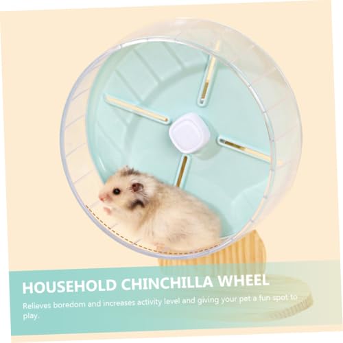 ORFOFE Leises Hamsterrad mit Holzgestell Dekoratives Laufrad für Zwerghamster Rennmäuse und Kleine Nager Geräuscharmes Laufrad für Käfig Langlebiges Nagetierzubehör von ORFOFE