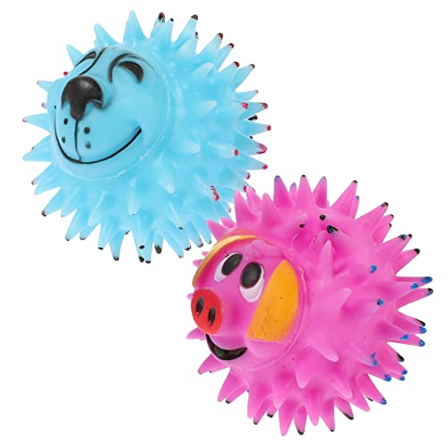 ORFOFE 2stücke Cartoon Kauspielzeug Für Hunde Gummiball Mit Quietscher Interaktives Spielzeug Für Kau Und Spielzeug Zahnpflege Farben ORFOFE 2stücke Cartoon Kauspielzeug Für Hunde Gummiball Mit Quietscher Interaktives Spielzeug Für Kau Und Spielzeug Zahnpflege Farben von ORFOFE