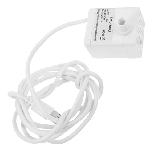 ORFOFE Mini Tauchpumpe USB Leise Submersible Water Pump für Haustier Trinkbrunnen Kompakte Mini Wasserpumpe für Aquarium Gartenbrunnen Teich und Zimmerpflanzen Weiß ORFOFE Mini Tauchpumpe USB Leise Submersible Water Pump für Haustier Trinkbrunnen Kompakte Mini Wasserpumpe für Aquarium Gartenbrunnen Teich und Zimmerpflanzen Weiß von ORFOFE