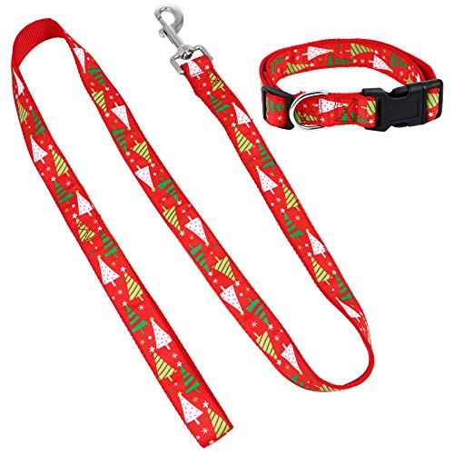ORFOFE 1satz Weihnachts-hundehalsband Und Verstellbares Weihnachtsbaum-Design Für Festlichkeiten Fotorequisite Für Haustiere Maß Halsband Und von ORFOFE