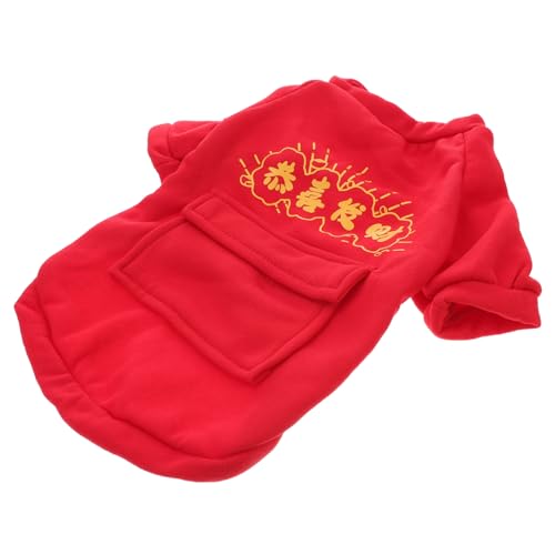 ORFOFE Neujahrs-hundepullover für Kleine bis Mittelgroße Hunde Warm Leicht Atmungsaktiv Winddicht Modisch Niedliche Haustierkleidung für Kalte Wintertage Geeignet für Welpen und Katzen von ORFOFE