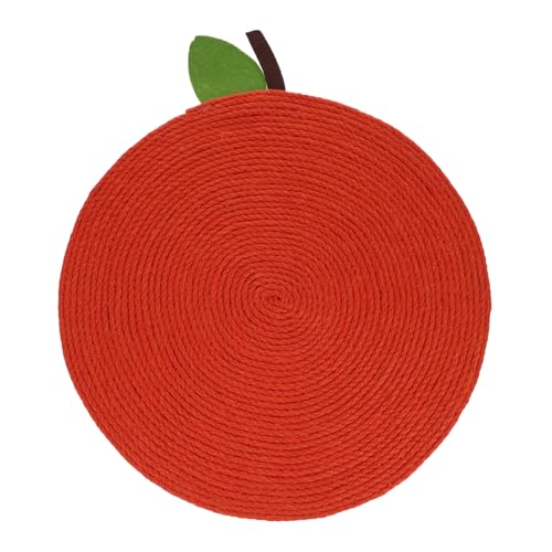 ORFOFE Orange Förmige Katzenkratzer Matte aus Hautfreundlichem Kratzfestes Katzenspielzeug und Dekoratives Katzenbett für Katzen und Kätzchen Schützt Möbel vor Kratzschäden von ORFOFE