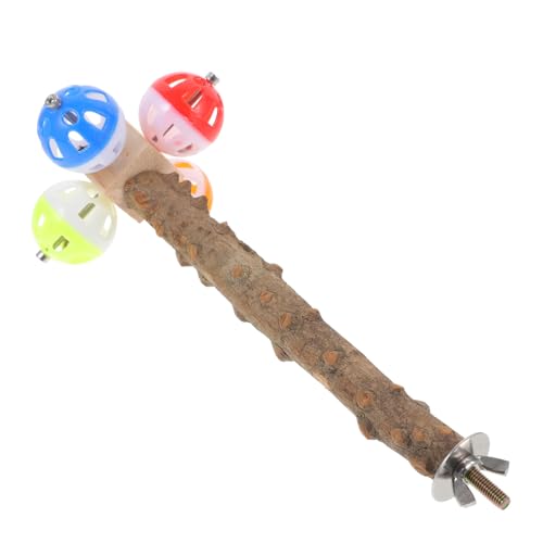 ORFOFE Papagei Stehen Vogel Barsch Mit Glocke Holz Barsch Spielzeug Papagei Käfig Decor Sittich Zubehör Physikalische Promoter ORFOFE Papagei Stehen Vogel Barsch Mit Glocke Holz Barsch Spielzeug Papagei Käfig Decor Sittich Zubehör Physikalische Promoter von ORFOFE