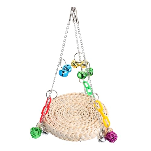 ORFOFE Papageien Kauspielzeug zum Aufhängen Rattan Balls Schaukelspielzeug für Vögel Langlebiges Vogelspielzeug für Wellensittiche und Papageien Käfigzubehör zum Klettern Beißen von ORFOFE