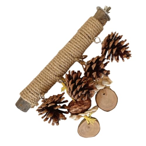ORFOFE Parrot Perch Für Vögel Holz-sitzstange Mit Kauspielzeug Und Seil Für Wellensittiche Und Papageien Spielen Und Ausruhen ORFOFE Parrot Perch Für Vögel Holz-sitzstange Mit Kauspielzeug Und Seil Für Wellensittiche Und Papageien Spielen Und Ausruhen von ORFOFE