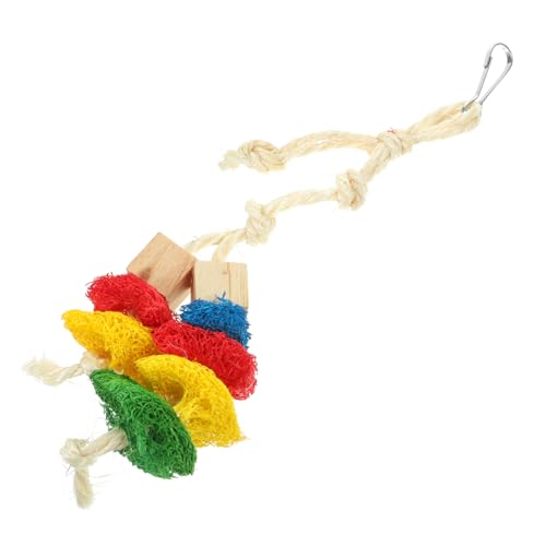 ORFOFE Papageien Kauspielzeug Naturmaterialien Seil Multifunktionales Vogelspielzeug Für Wellensittiche Und Andere Kleine Vögel Sicheres Und Langlebiges Spielzeug Für Gesunde von ORFOFE