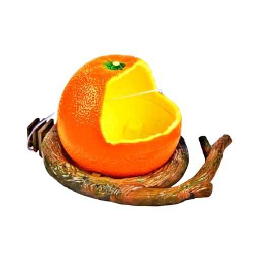 ORFOFE Vögel Lebensmittel Papagei Fütterung Schüssel Orange Zweig Design Sicher Kunststoff Für Käfig ORFOFE Vögel Lebensmittel Papagei Fütterung Schüssel Orange Zweig Design Sicher Kunststoff Für Käfig von ORFOFE