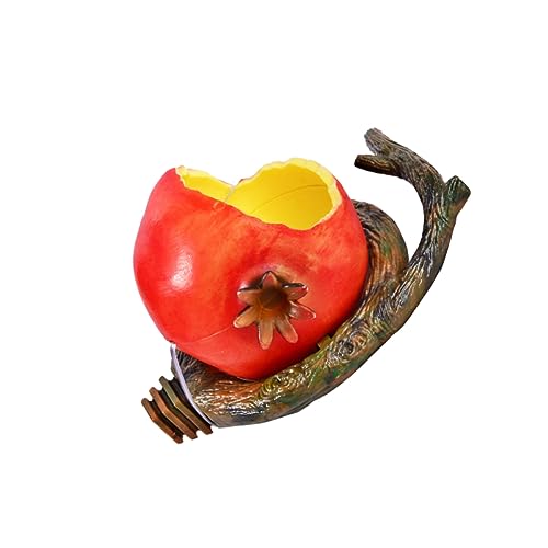 ORFOFE Roter Kunststoff-vogelfutternapf Granatapfelform Vögel Futterhalter Käfig Tiernahrung Behälter Material ORFOFE Roter Kunststoff-vogelfutternapf Granatapfelform Vögel Futterhalter Käfig Tiernahrung Behälter Material von ORFOFE