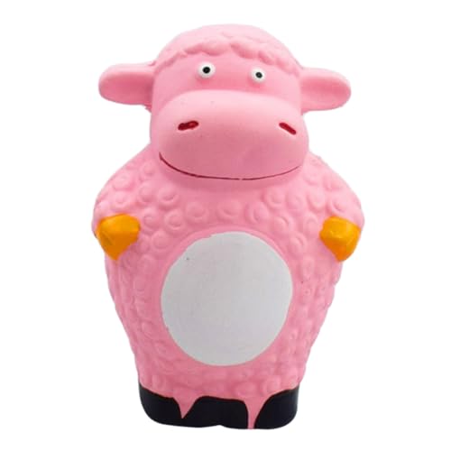 ORFOFE Pet Sheep Toy Reducer Toy Dog Bite Sound Toy Tething Toy Squeaky Dog Toy Puppy Teeth Brushing Cat Chew Toy Bouncy Toys for Puppy Pet Molar Bite Toy Emulsion Dog Teeth Animal von ORFOFE