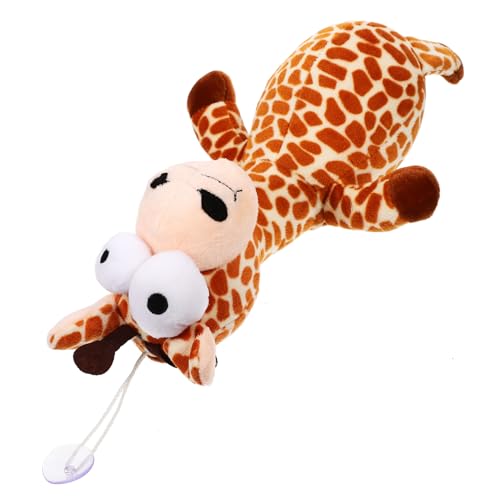 ORFOFE Plüsch Hundespielzeug Giraffe mit Quietschfunktion Kauspielzeug für Kleine Hunde zur Zahnpflege und Iq Training Waschbares Kuscheltier zum Schutz von Möbeln Beschäftigung von von ORFOFE