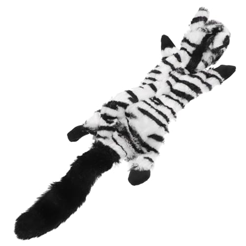 ORFOFE Pet Dog Squeaky Toy Kuscheltier Für Hunde Geräuschvolles Plüschiges Kauspielzeug Zebra Reduzierung Von Langeweile Und Zerstörerischem Verhalten von ORFOFE