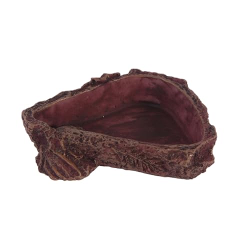 ORFOFE Resin Futter Wasserschale für Reptilien Imitation Baumrinde Langlebige Zucht Futterplatte Geeignet für Eidechsen Frösche Spinnen und Kleine Terrarientiere ORFOFE Resin Futter Wasserschale für Reptilien Imitation Baumrinde Langlebige Zucht Futterplatte Geeignet für Eidechsen Frösche Spinnen und Kleine Terrarientiere von ORFOFE