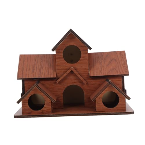 ORFOFE Robuster Holz nistkasten mit Geräumigen Eingängen für Kleine Wildvögel Dekorativer Outdoor vogelhaus für Garten Einfache Installation Fördert Vielfalt und Sicheres Nisten ORFOFE Robuster Holz nistkasten mit Geräumigen Eingängen für Kleine Wildvögel Dekorativer Outdoor vogelhaus für Garten Einfache Installation Fördert Vielfalt und Sicheres Nisten von ORFOFE