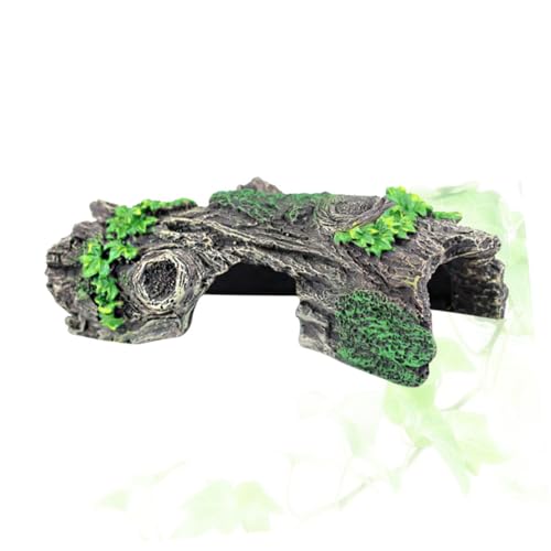 ORFOFE Shrimps Shelter Aquarium Ornament Hohles Baumloch Versteck Fisch Tank Landschaftsdeko Weiches Material Natürliches Design Fischtank Versteck Zubehör von ORFOFE
