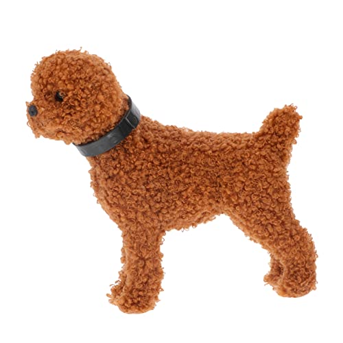 ORFOFE Simulationswelpe Puppen-Desktop- Welpen Kuscheltiere Puppenspielzeug Plüsch Welpen Interaktives Spielzeug Für Hunde Kuscheltier Hund Hundeskulpturen Desktop-Spielzeug Plastik von ORFOFE