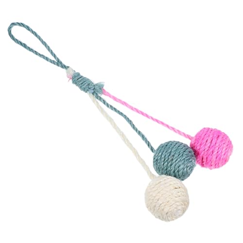 ORFOFE Sisal Katzenspielzeug Hängende Kratzbälle Farben Interaktives Kätzchenspielzeug für Indoor Katzen Aktivität und Unterhaltung Einfache und Energiespender ORFOFE Sisal Katzenspielzeug Hängende Kratzbälle Farben Interaktives Kätzchenspielzeug für Indoor Katzen Aktivität und Unterhaltung Einfache und Energiespender von ORFOFE