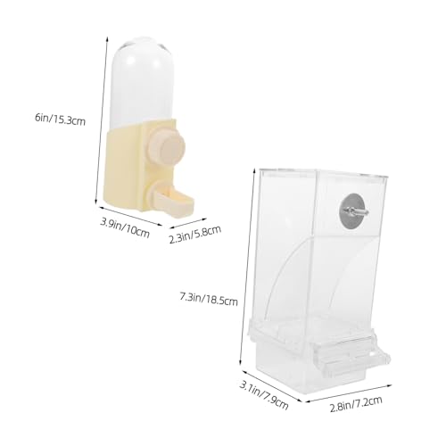 ORFOFE Smart Pet Feeder Vogelfutternapf Papageienfutterspender Für Käfig Vogelkäfignäpfe Sittich Wasserspender Für Käfig Vogelfutterschale Vogelkäfig Futterbehälter Vogelfutterspender ORFOFE Smart Pet Feeder Vogelfutternapf Papageienfutterspender Für Käfig Vogelkäfignäpfe Sittich Wasserspender Für Käfig Vogelfutterschale Vogelkäfig Futterbehälter Vogelfutterspender von ORFOFE