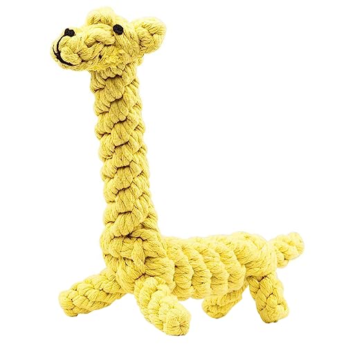 ORFOFE Pet Kauspielzeug Aus Baumwollseil Zahnpflege-Giraffe Gelb Für Kleine Bis Mittelgroße Hunde Interaktiv Robust Knotenförmig Stärkt Die Bindung Und Macht Das Training Spielerisch ORFOFE Pet Kauspielzeug Aus Baumwollseil Zahnpflege-Giraffe Gelb Für Kleine Bis Mittelgroße Hunde Interaktiv Robust Knotenförmig Stärkt Die Bindung Und Macht Das Training Spielerisch von ORFOFE